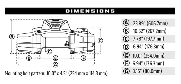 ZEON XP 10-S Winch PART NUMBER: 110100