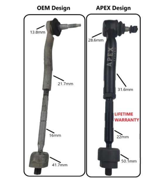 Apex Chassis Ford Tie Rods