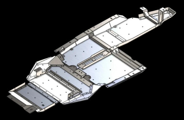 Bronco Aluminum Belly Skids (7000-Series) NV-FBR-07040-FB-UHMW