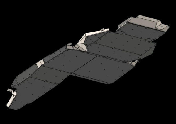 Bronco Aluminum Belly Skids (7000-Series) NV-FBR-07040-FB-UHMW