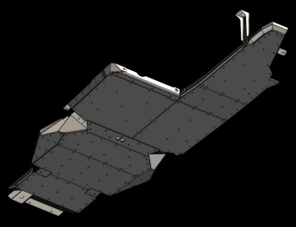 Bronco Aluminum Belly Skids (7000-Series) NV-FBR-07040-FB-UHMW